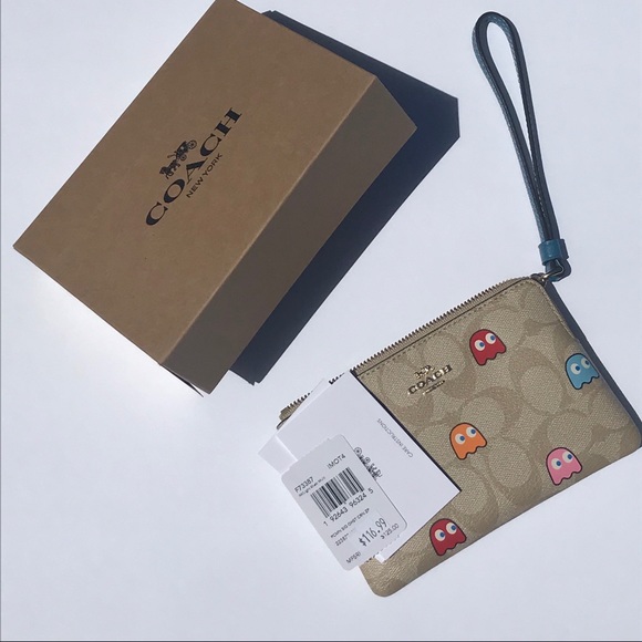 Coach x Pac-Man Ghost Wristlet Wallet - Picture 2 of 3